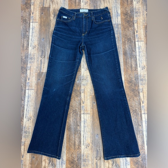Baby Phat Women’s Vintage Denim Boot Cut Jeans, Embroidered Cat Logo, Size 14 - Picture 2 of 16